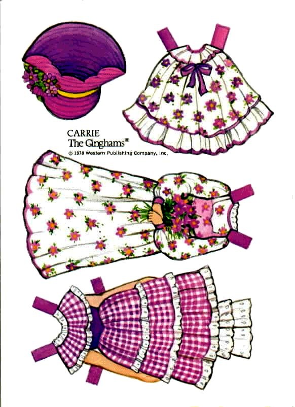 Poupées Papiers / Paper Dolls - Col. The ginghams